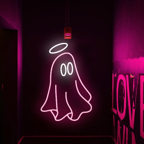 custom ghost neon sign,spooky halloween led neon lamp