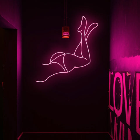 sexy woman body neon sign,nude girl led sign