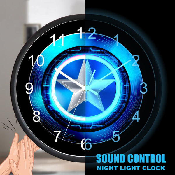 sound control shield led wall clock